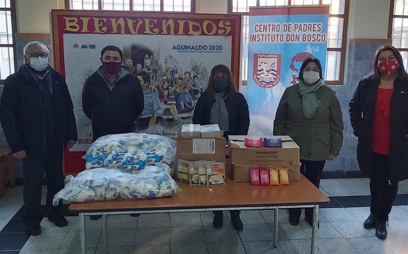 EL instituto Don Bosco de  Punta Arenas  continúa su campaña para ayudar a las familias necesitadas  en este complejo periodo de pandemia
